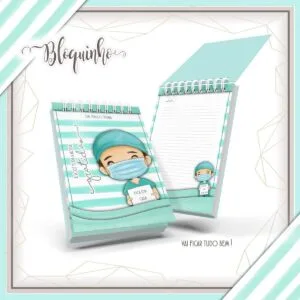 Bloquinho Planejamento Diário Masculino Médico/Enfermeiro 15 Bloquinho Planejamento Diário Masculino Médico/Enfermeiro