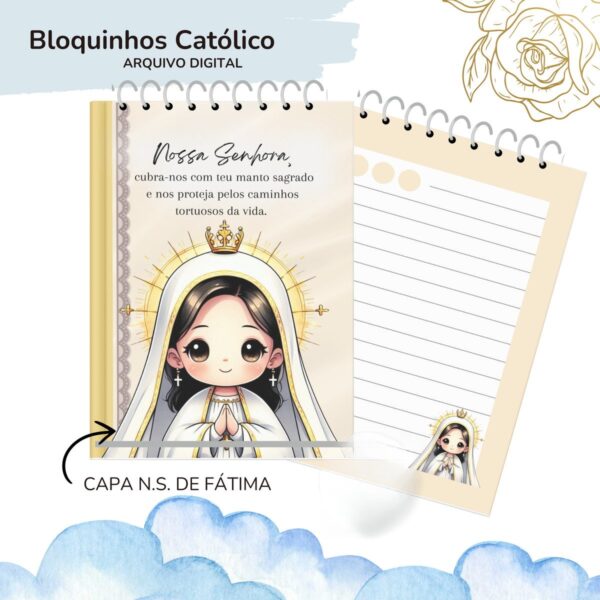 Bloquinhos Catolicos A6 - Png e pdf