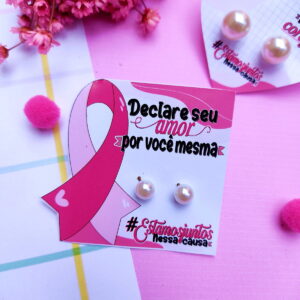 Arte Digital Outubro Rosa para Brincos em PNG e PDF 22 brinco outubro rosa png e pdf