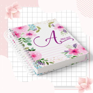 caderneta de saude floral digital para personalizar