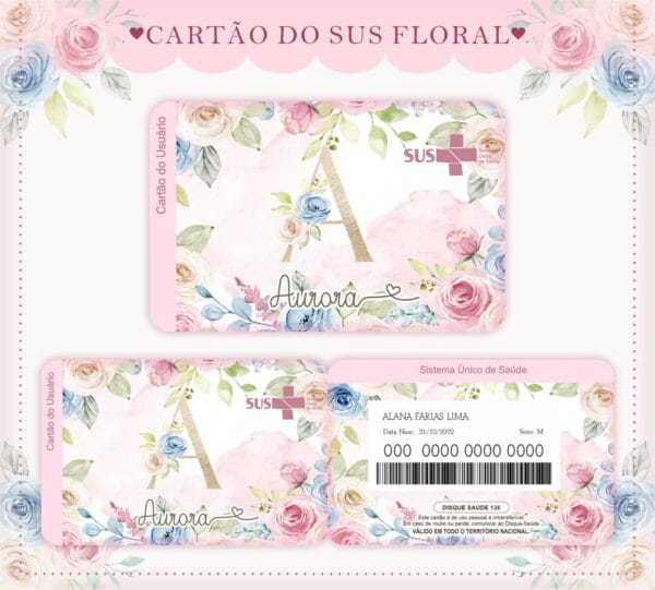 Caderneta de Saúde Floral Rosinha - Arquivo Digital