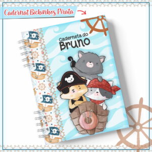 Caderneta de Vacina Bichinhos Piratas - Arquivo Digital