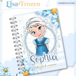 Caderneta de Vacina Elsa Frozen - Arquivo Digital