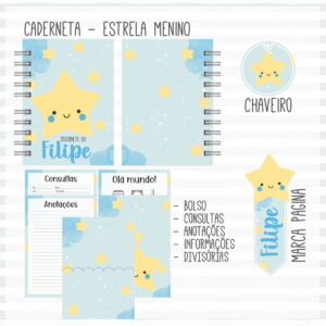 Caderneta de Vacina Estrela Menino - Arquivo Digital