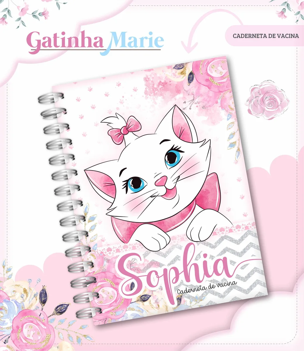 Caderneta de Vacina Gatinha Marie - Arquivo Digital 1 Caderneta de Vacina Gatinha Marie - Arquivo Digital