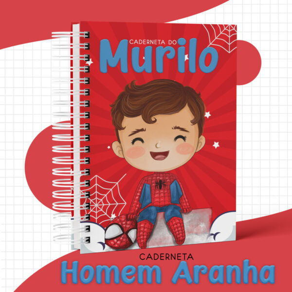 Caderneta de Vacina Homem Aranha Menino - Arquivo Digital