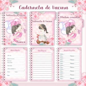 caderneta de vacina menina arquivo digital para imprimir