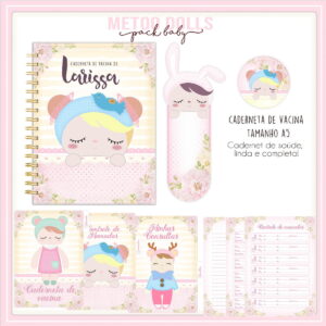 caderneta de vacina metoo doll digital editavel