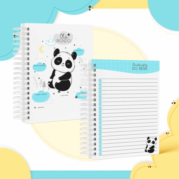 Caderneta de Vacina Panda Menino - Arquivo Digital