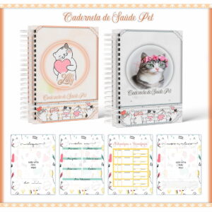 caderneta de vacina pet gata femea pdf png personalizavel