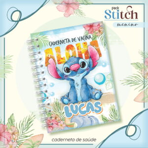 caderneta de vacina stitch menino para editar e imprimir
