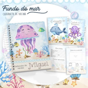 caderneta de vacinacao fundo do mar para menino