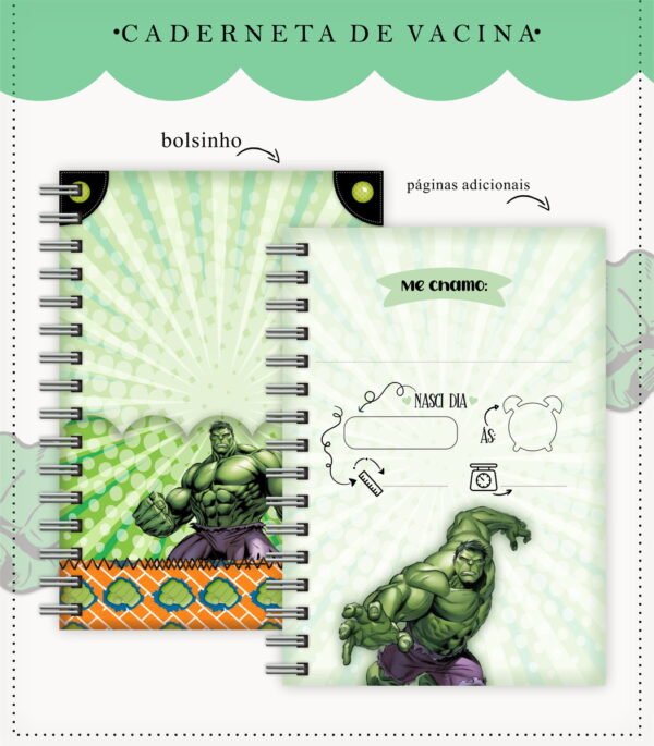 Caderneta De Vacinação Hulk - Arquivo Digital