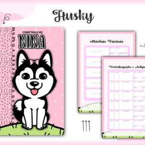 caderneta de vacinacao husky para imprimir arquivo digital