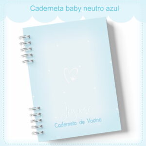 Caderneta de Vacinação Neutro Azul - Arquivo Digital