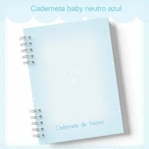 Caderneta de Vacinação Neutro Azul - Arquivo Digital