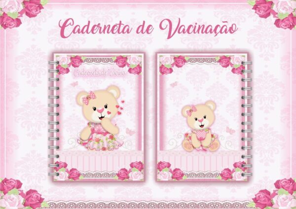 Caderneta de Vacinação Ursinha Rosa - Arquivo Digital