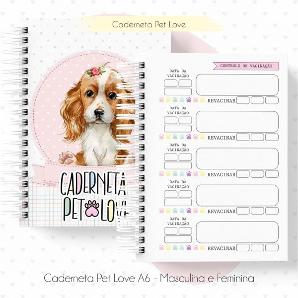 Caderneta Vacina Pet A6 Cão E Gato Arquivo Digital Em Pdf