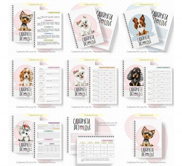 Caderneta Vacina Pet A6 Cão E Gato Arquivo Digital Em Pdf