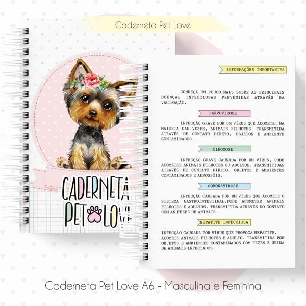 Caderneta Vacina Pet A6 Cão E Gato Arquivo Digital Em Pdf