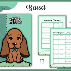 Caderneta Vacina Pet Basset Macho - Arquivo Digital