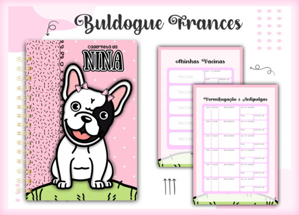 Caderneta Vacina Pet Buldogue Frances - Arquivo Digital