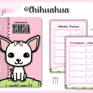 Caderneta Vacina Pet Chihuahua - Arquivo Digital