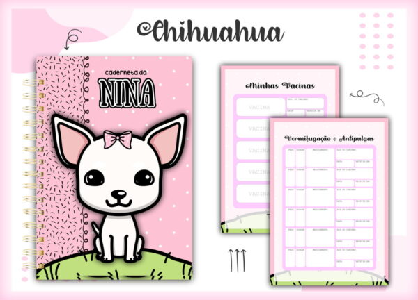 Caderneta Vacina Pet Chihuahua - Arquivo Digital