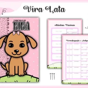 Caderneta Vacina Pet Vira Lata Caramelo - Arquivo Digital