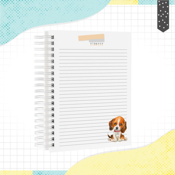 Caderno A5 Cachorrinho - Arquivo Digital