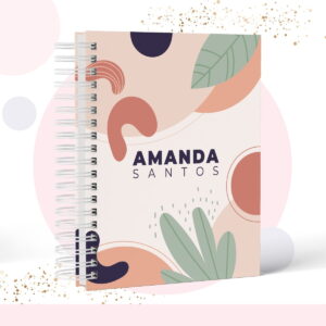 Caderno Capa Geométrica - Modelo 7 - Arquivo Digital