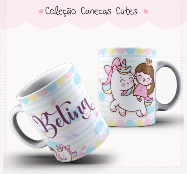 Caderno Cute Menina 6 - Arquivo Digital
