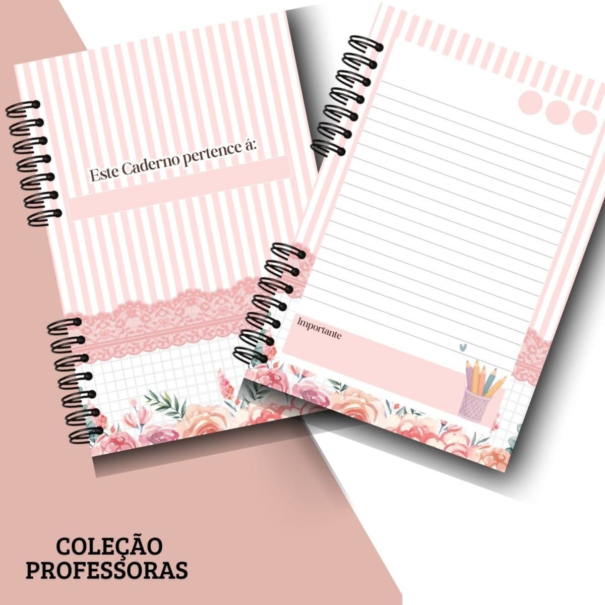 Kit Digital Caderno de Anotações Professoras Personalizável 2 Kit Digital Caderno de Anotações Professoras Personalizável - Imagem 2