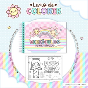 caderno de colorir versiculos biblicos para sublimacao