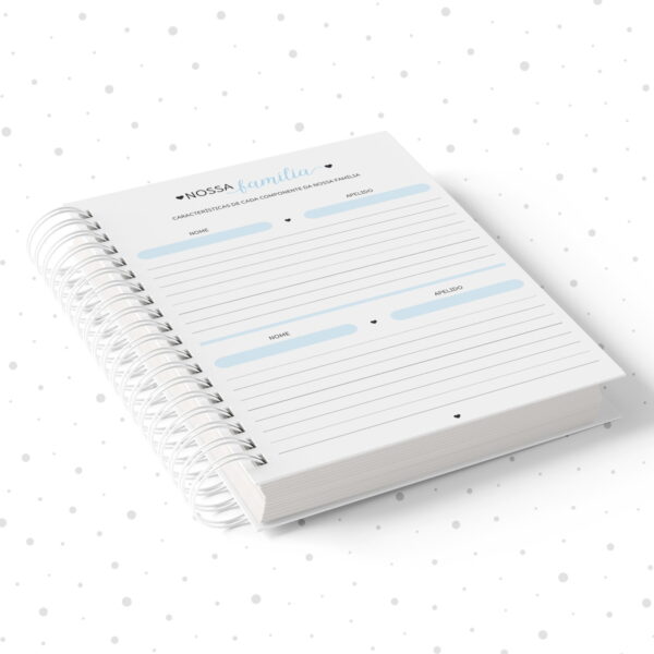Caderno de Memórias Afetivas Azul - Arquivo Digital