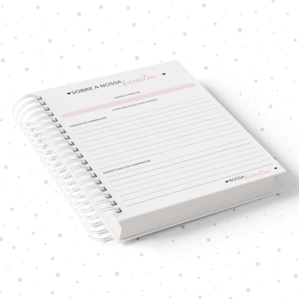 Caderno de Memórias Afetivas Rosa - Arquivo Digital