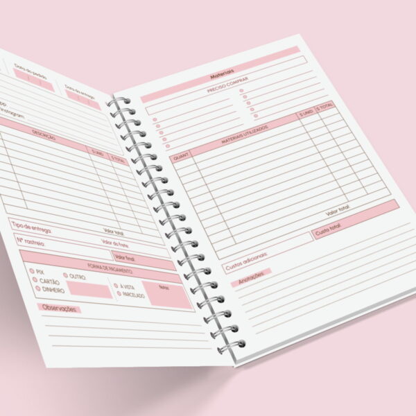 Caderno de Pedidos A5 - Arquivo Digital