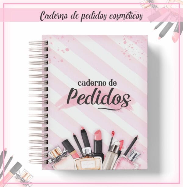 Caderno de pedidos Cosméticos - Arquivo Digital