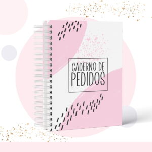 caderno de pedidos feminino digital para imprimir