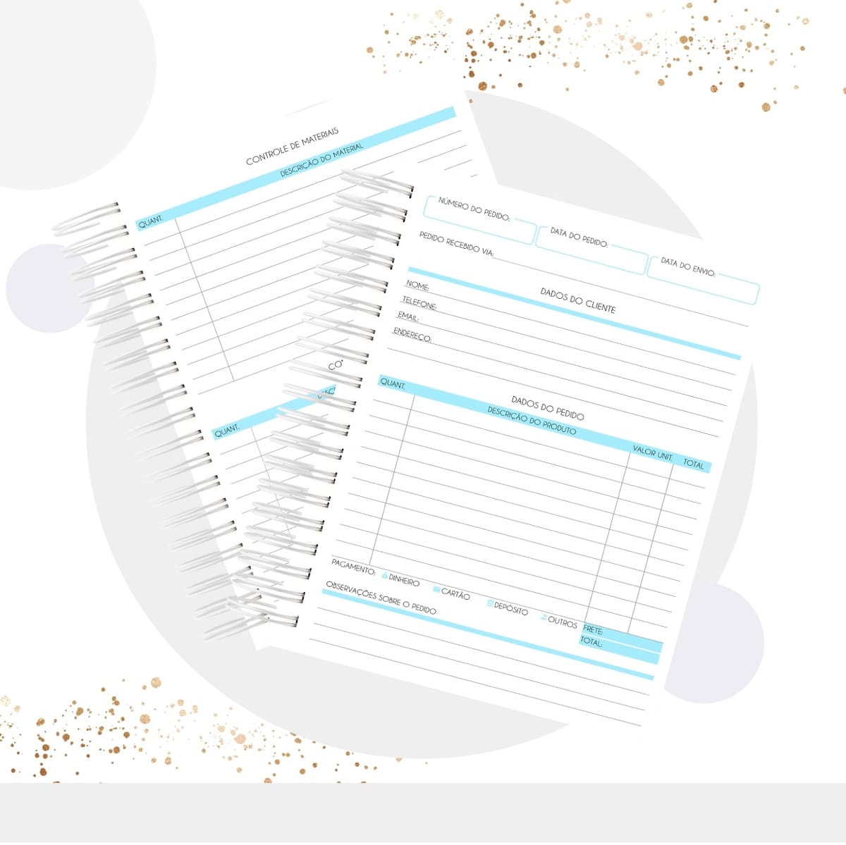 Caderno de Pedidos para Festa Infantil Versões Fem e Masc 5 Caderno de Pedidos para Festa Infantil Versões Fem e Masc - Imagem 5