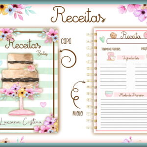 Caderno de Receitas Bolo - Arquivo Digital