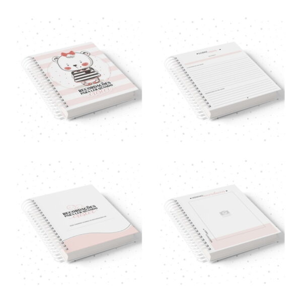 Caderno de Recordações Menina - Arquivo Digital