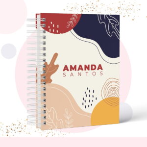 caderno digital capa geometrica modelo 3 para sublimacao