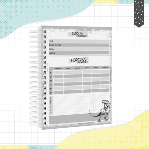 Caderno Dinossauro - Arquivo Digital