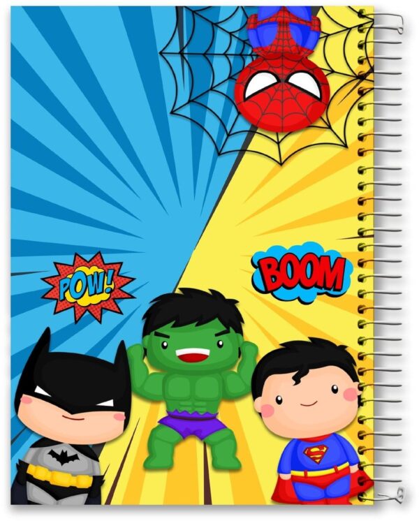 Caderno Escolar Heróis - Arquivo Digital