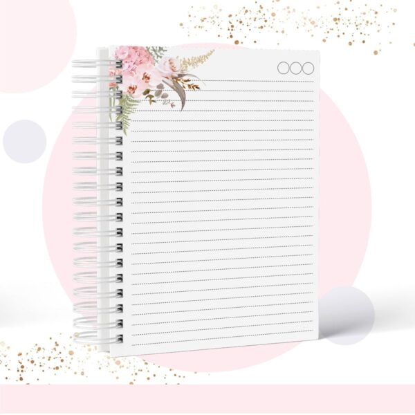 Caderno Floral - Modelo 7 - Arquivo Digital