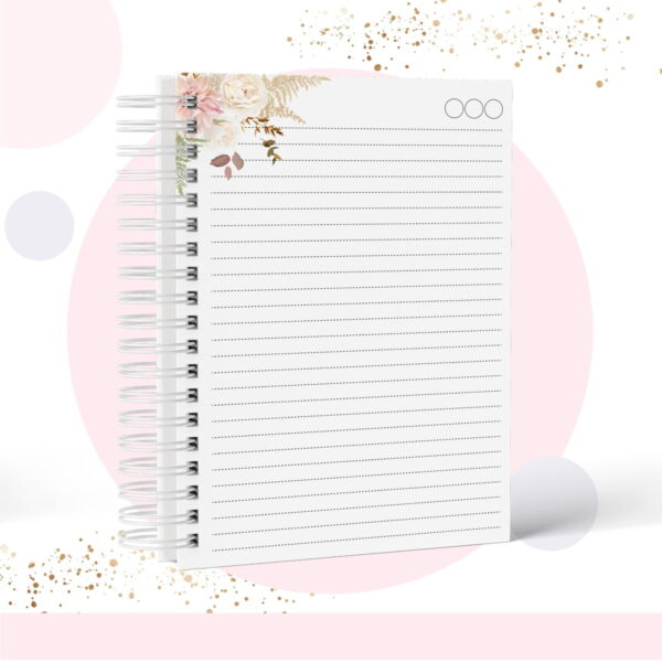 Caderno Floral - Modelo 8 - Arquivo Digital