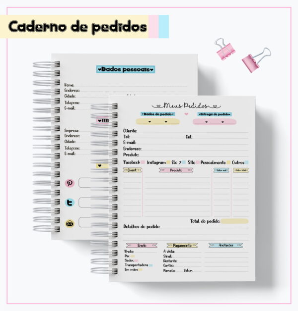 Caderno Meus Pedidos 01 - Arquivo Digital