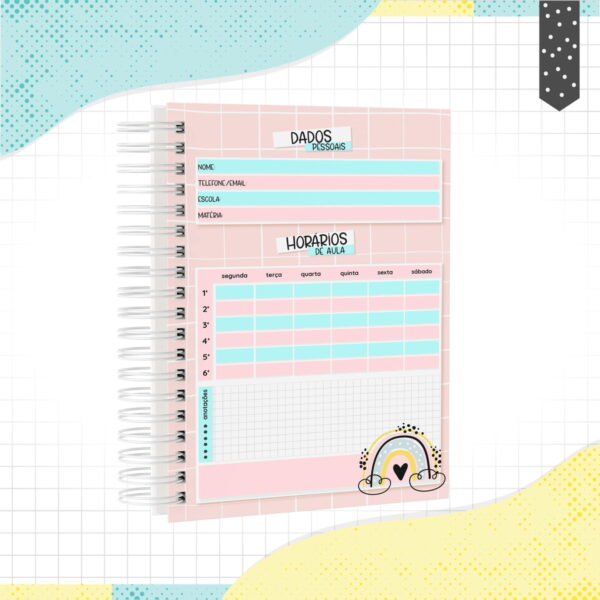 Caderno Minimalista Menina - Arquivo Digital