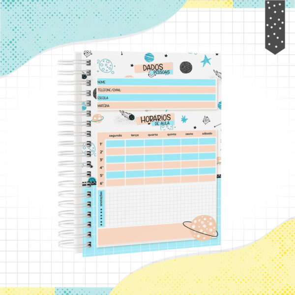 Caderno Minimalista Menino - Arquivo Digital